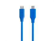 Monoprice Palette Series 2.0 USB C to Micro B 6ft Blue