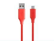 Monoprice Palette Series 2.0 USB C to USB A 6ft Red