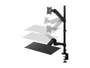 Monoprice Sit Stand Articulating Monitor and Keyboard Workstation