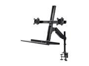 Monoprice Sit Stand Dual Monitor and Keyboard Workstation