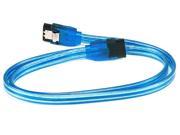 Monoprice 24inch SATA 6Gbps Cable w Locking Latch UV Blue