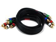 3ft 18AWG CL2 Premium 5 RCA Component Video Audio Coaxial Cable RG 6 U Black