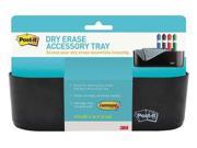 POST IT DEFTRAY Dry Erase Accessory Tray Plastic Black