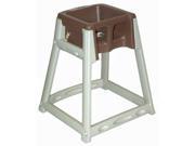 Plastic High Chair Beige Brown Csl Foodservice And Hospitality 888 BRN