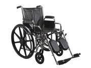 MDS806300N Wheelchair 300 lb 16 In Seat Silver Navy