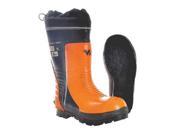 Size 8 Chain Saw Boots Men s Orange Steel Toe Viking