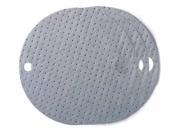 22 x 22 Light Drum Top Absorbent Pad for Universal Gray 25PK