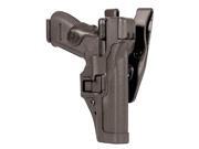 Blackhawk Serpa Level 3 Als Duty Holster, Right Hand, Black, Plain - 1911 Govt &