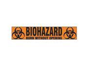 Biohazard Warning Tape Roll Products 228902 W