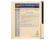 JJ KELLER 848 Driver Qualification File Instructional