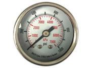 Pressure Gauge 1 4 NPT 0 to 160 psi 0 to 1100 kPa 3 1 2 4FMY2