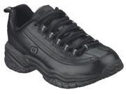 SKECHERS 76033EW B SZ 11 Athletic Work Shoes Plain 11 EW Black PR