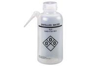 Lab Safety Supply Translucent Wash Bottle 16 oz. 4 Pack 24J890