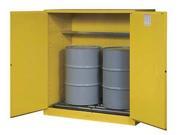 Vertical Drum Safety Cabinet Yellow Justrite 899170