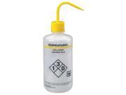 Lab Safety Supply Translucent Wash Bottle 32 oz. 4 Pack 24J888