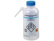 Lab Safety Supply Translucent Wash Bottle 16 oz. 4 Pack 24J895