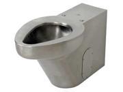 DURA WARE R2141 W 3 Toilet Floor Satin Stainless Steel