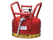 Type II DOT Safety Can Red Justrite 7325120