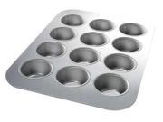 12 Cup 3.8 oz. Cupcake Muffin Pan Chicago Metallic 45125