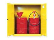 Vertical Drum Safety Cabinet Yellow Justrite 899160