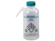 Lab Safety Supply Translucent Wash Bottle 16 oz. 4 Pack 24J884