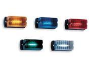 FEDERAL SIGNAL Warning Light LED Green Surface Rect 5 L LP1 012G