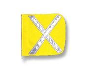 CHECKERS INDUSTRIAL PROD INC FS9025 Y HD Flag Reflexite X 12x12 In Yellow