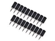 20pcs 3.5mm Stereo Male to 2.5mm Female Adapter Audio Cable Connector