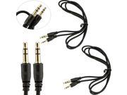 2x 2.5mm to 3.5mm Male Headphone Headset Jack Stereo Speaker Audio Adapter Cable