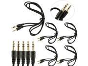 5x 2.5mm to 3.5mm Male Headphone Headset Jack Stereo Speaker Audio Adapter Cable