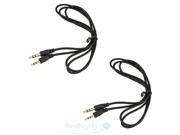 2x2.5mm to 3.5mm Male Headphones Headset Jack Stereo Speaker Audio Adapter Cable
