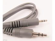 50pcs Grey 2.5 3.5 Stereo Audio Cable 3.5mm Male to 2.5mm Male Plug M M 1Meter