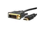 6ft Gold 24 1 DVI D Male to Male HDMI Cable for HDTV HD