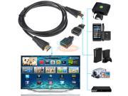 3 in 1 High Speed HDMI to Mini Micro HDMI Adapter Cable for PC TV PS4 Blu X Ray