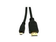 HQmade Micro HDMI Cable V1.4 to HDMI Gold Plated Male to Male 10