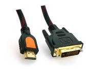 HQmade Dual Link DVI D To HDMI Male High Speed DVI 24 1Pin Cable M M 5M 16.4
