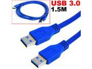 HQmade SuperSpeed USB 3.0 Extension Cable Male to Male Superspeed Data Cable 1.5M 5 Blue
