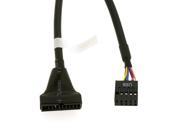 HQmade 19 Pin USB 3.0 Male To 9 Pin USB 2.0 Female Motherboard Cable Internal Adapter Converter