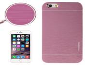 2 in 1 Brushed Texture Metal Plastic Protective Case for iPhone 6 Plus 6S Plus Purple
