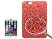 Shimmering Powder Electroplating Plastic Hard Case for iPhone 6 Plus 6S Plus Red
