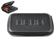Carbon Fiber Shockproof Waterproof Portable Case for GoPro Hero HD 3 2 Size M