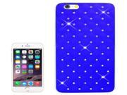 Bling Diamond Stars Plating Skinning Plastic Case for iPhone 6 Plus 6S Plus Dark Blue