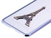 3D Metal Tower Decoration Plating Skinning Hard Case for iPhone 6 Plus 6S Plus Silver