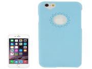 Engraving Flower Plastic Protective Case for iPhone 6 Plus 6S Plus Blue