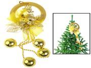 Christmas Bell with String and Ornament Bell Diameter 45mm Golden