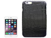 Crocodile Texture Leather Skinning Plastics Case for iPhone 6 Plus 6S Plus Black