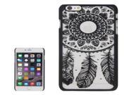 Glass Window Grilles Style Windbell Pattern Plastic Cover for iPhone 6 Plus Black