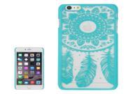 Glass Window Grilles Style Windbell Pattern Plastic Cover for iPhone 6 Green