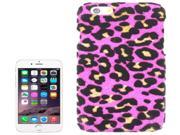 Leopard Texture Shimmering Powder Skinning Plastic Case for iPhone 6 Plus 6S Plus Magenta