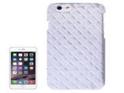 Pearly Lustre Lambskin Paste Plastic Case for iPhone 6 Plus 6S Plus Silver